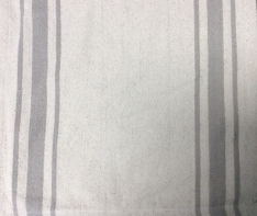 TWO STRIPE GRAIN SACK SHORT RUNNER CREAM/GRAY